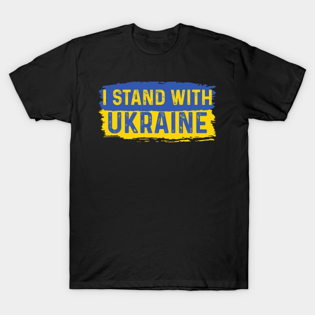 Support Ukraine I Stand With Ukraine Ukrainian Freedom T-Shirt by Seaside Designs